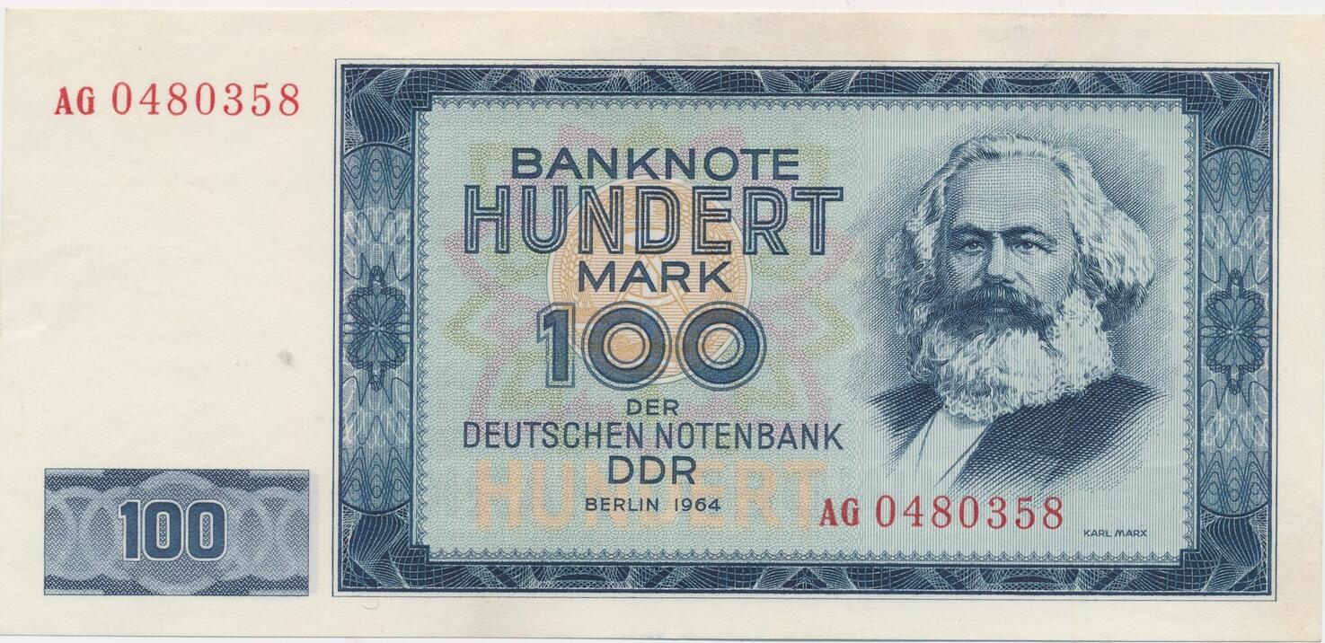 Deutschland Ddr Mark Geldschein Banknote Notenbanknote Kn