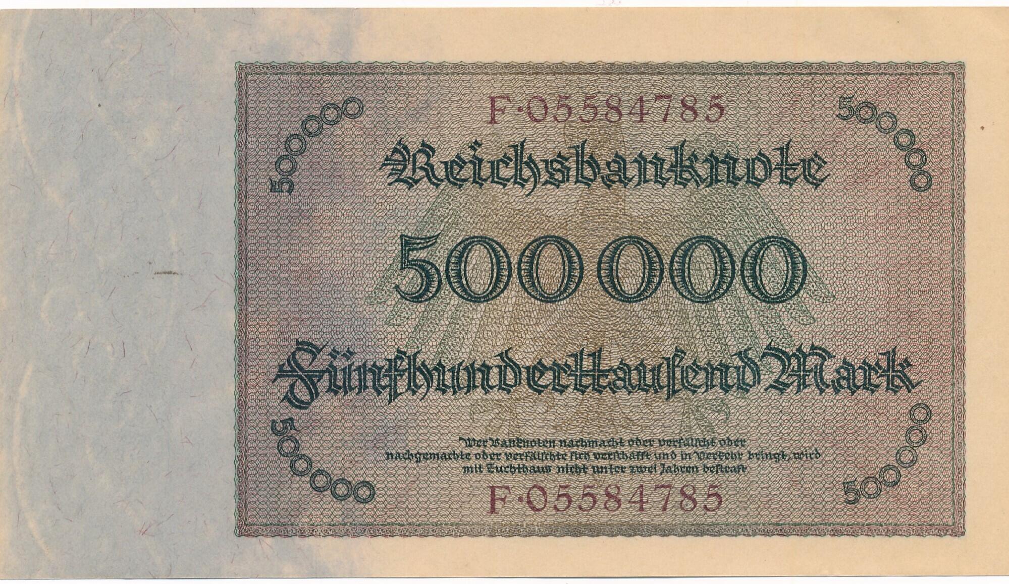 Deutschland Deutsches Reich Tausend Mark Geldschein Banknote