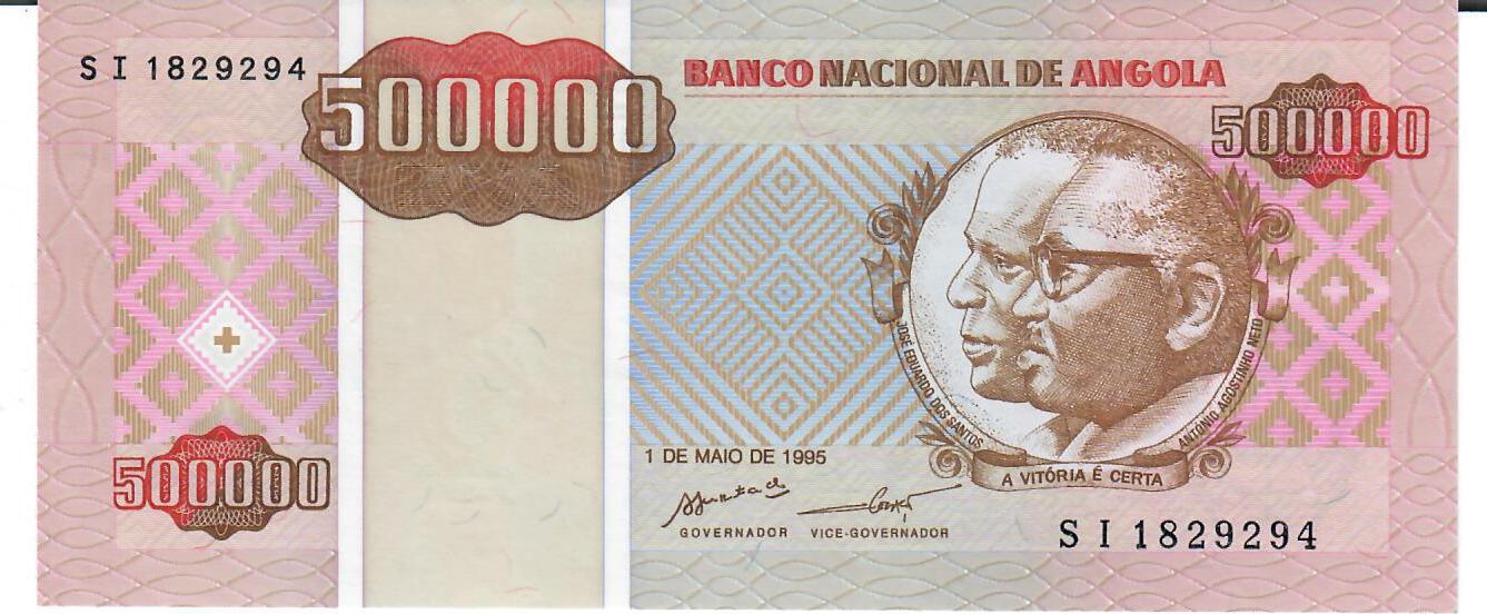 Angola Kwanzas Reajustados Banknote Geldschein Unc Ma Shops