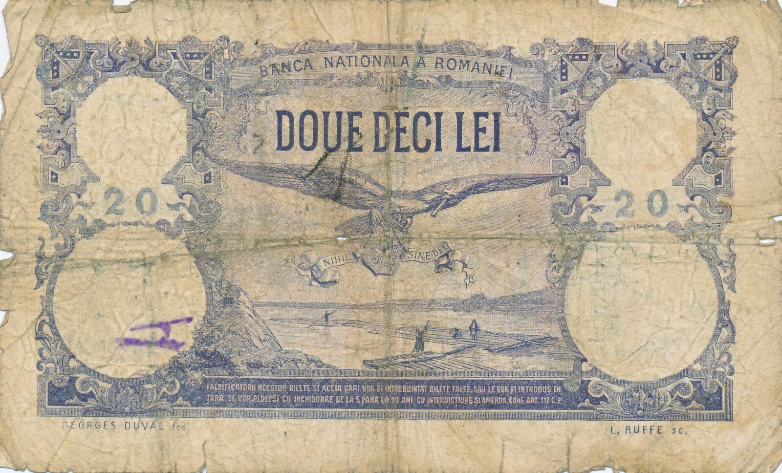 Rum Nien Lei Geldschein Banknote Banca Nationale A Romaniei V