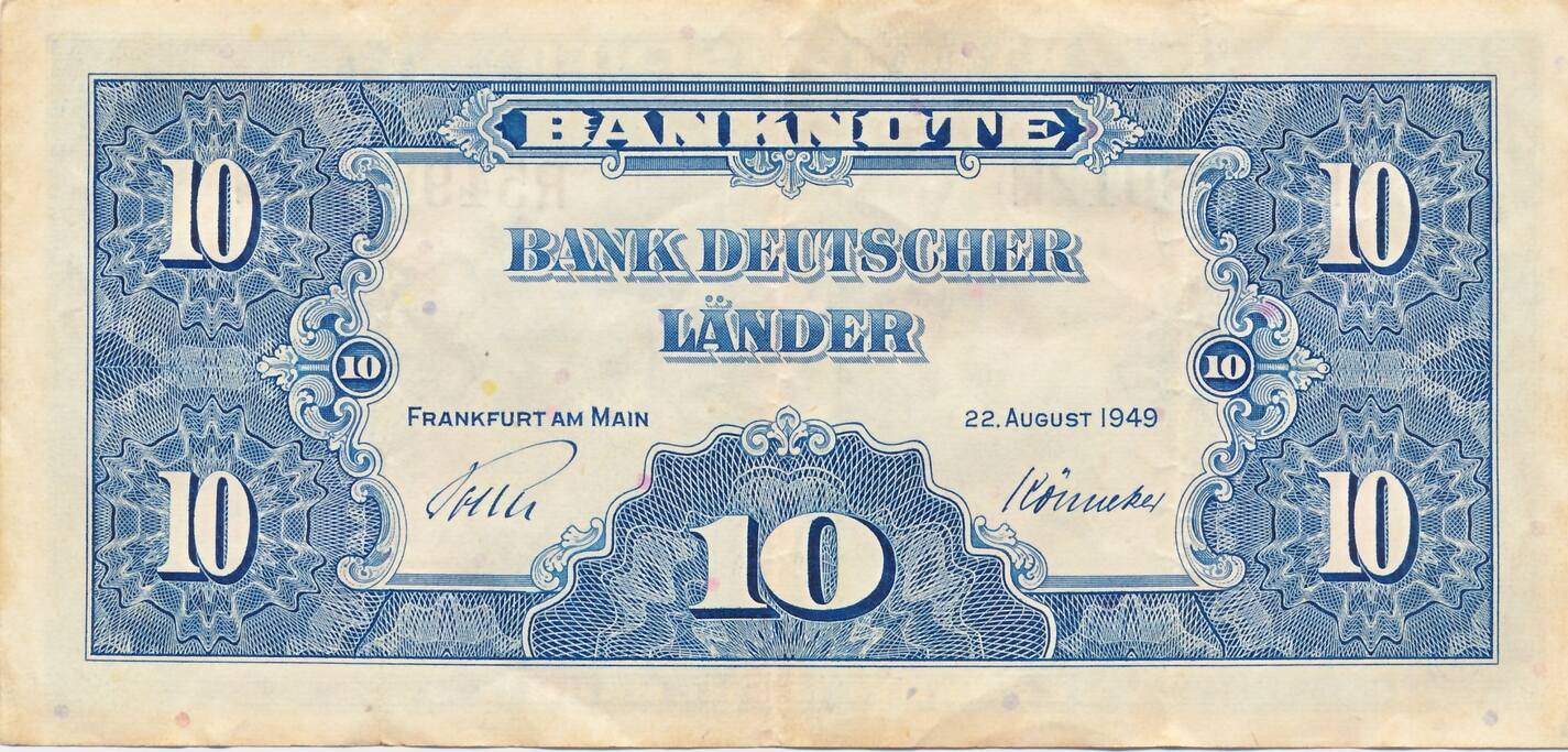 Deutschland Brd Deutsche Mark Dm Geldschein Banknote Kn