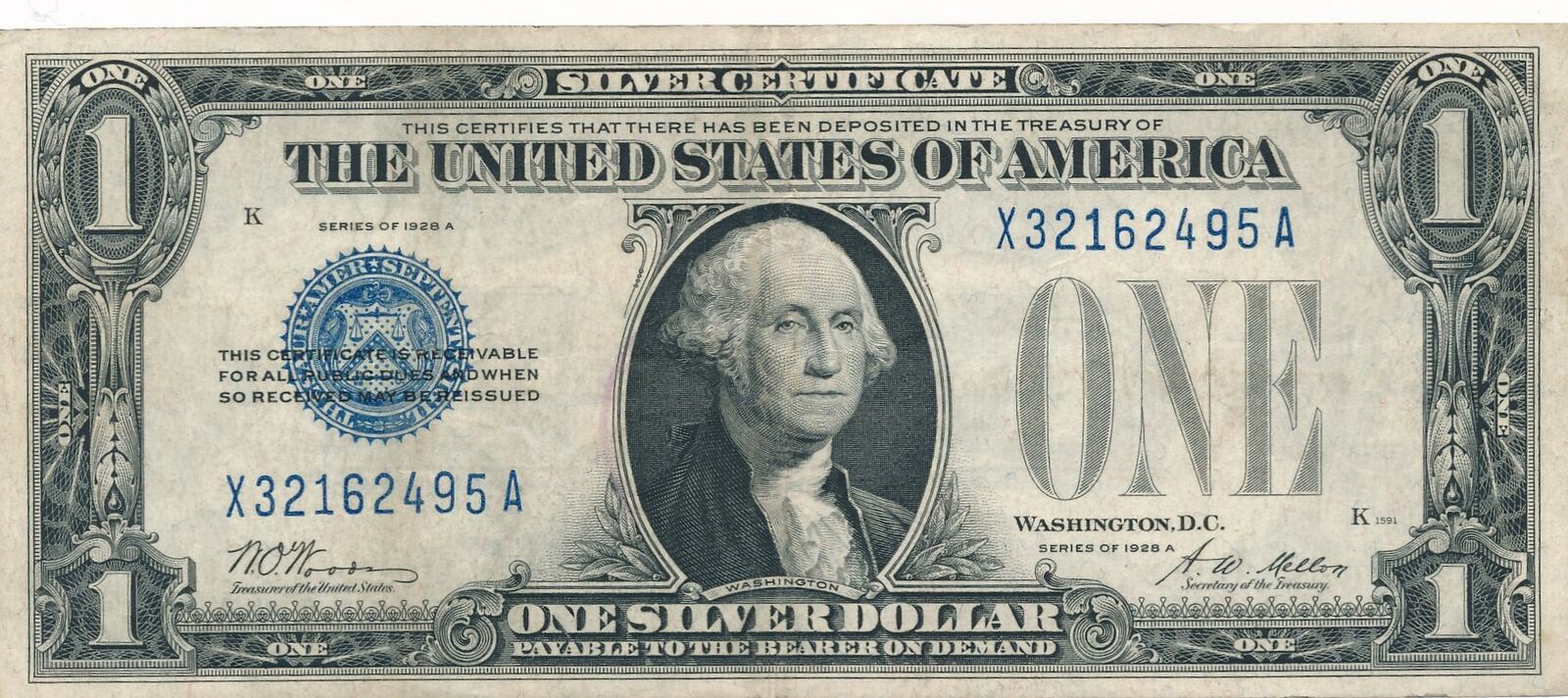 Usa Vereinigte Staaten V Amerika Dollar A Banknote George