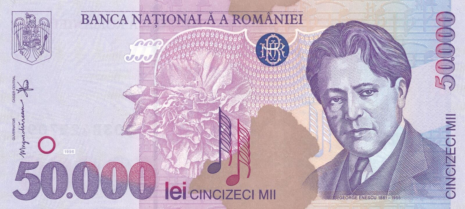 Rumänien 50000 Lei 1996 Romaniei Cincizeci Mii Lei unc MA Shops