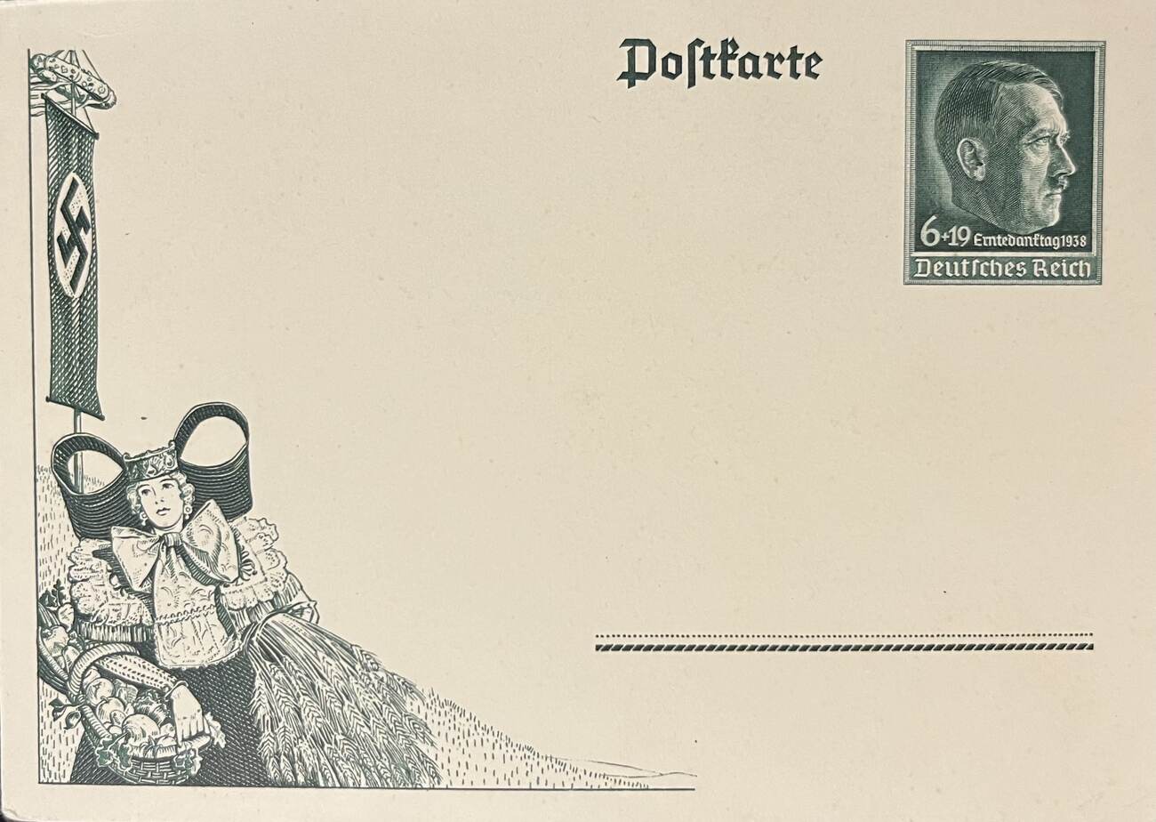 Drittes Reich Deutschland Postkarte Propaganda Ganzsache 1938 Guter