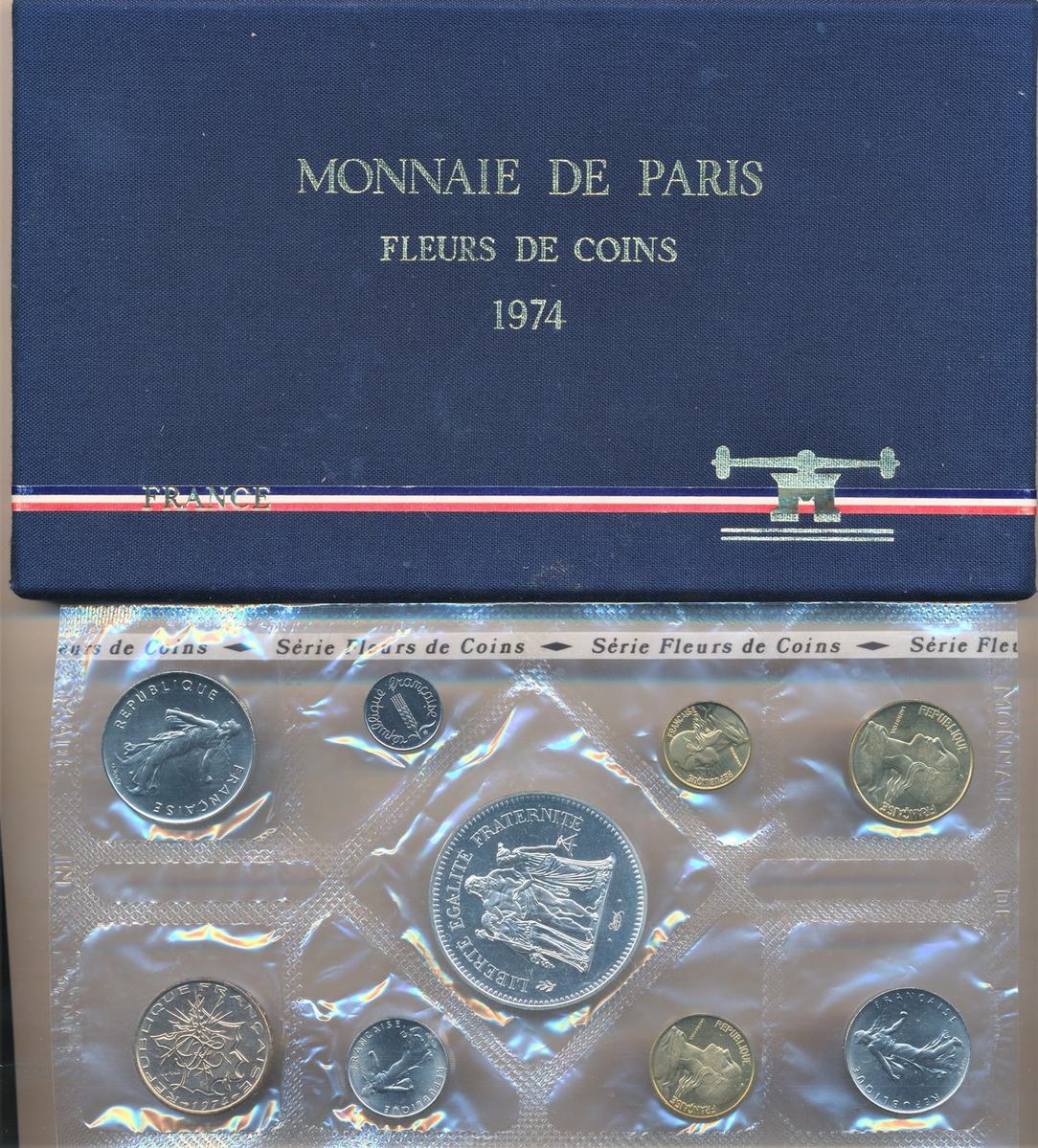 Frankreich Fleurs De Coins Im Etui Monnaie De Paris Ohne