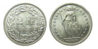 Schewiz 2 Franken Schweiz Eidgenossenschaft 2 Franken 1946
