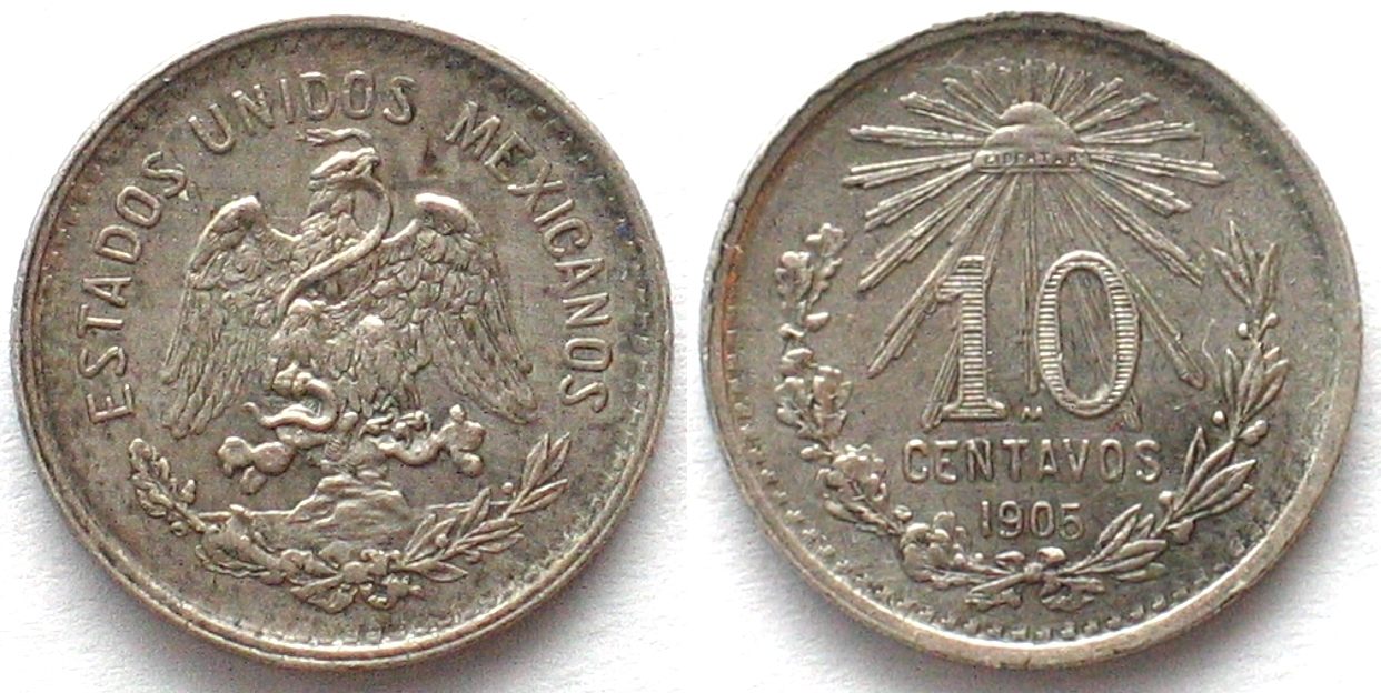 Mexiko Mexico Centavos Silver Unc Ma Shops