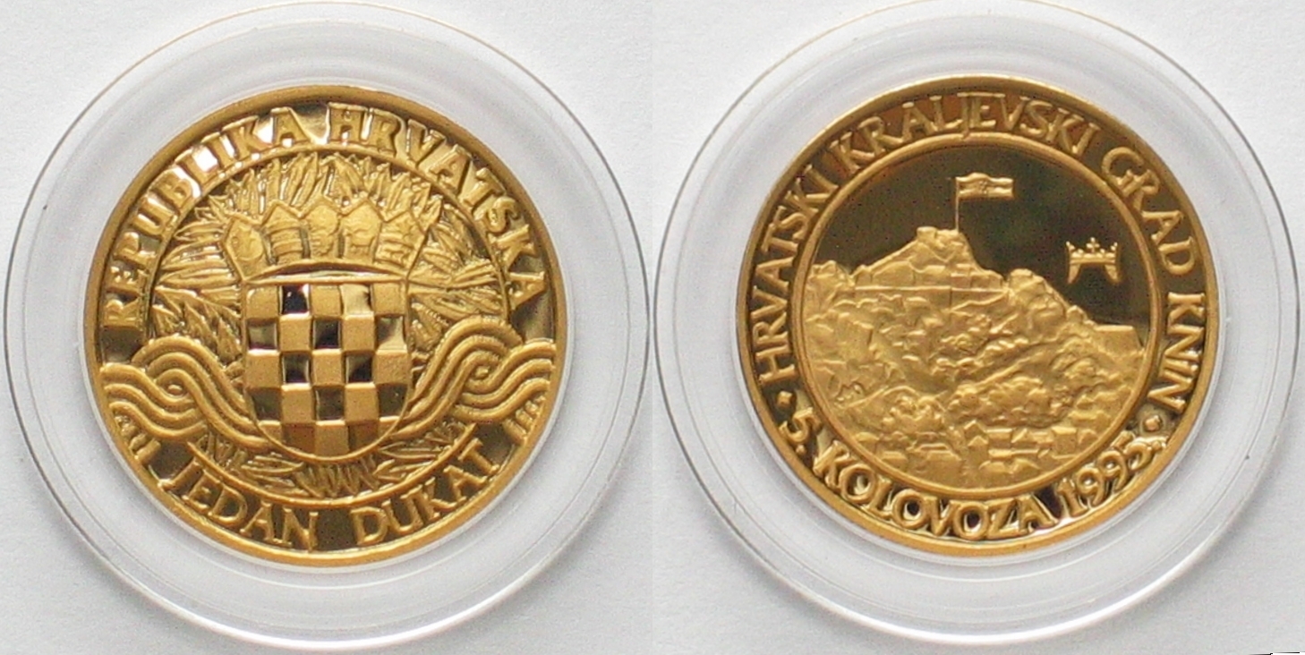 Kroatien Croatia Ducat Liberation Of Knin Gold Proof Ma Shops