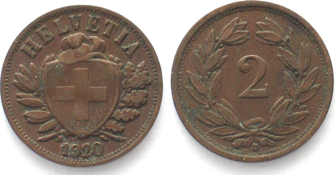 Schweiz Switzerland Rappen Bronze Very Scarce Year Vf Ef Ma Shops