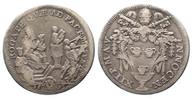 Vatikan PAPAL Testone 1695 INNOCENT XII ROGATE QVAE AD PACEM silver VF RARE!!! # 62802