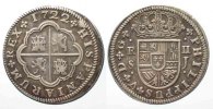 Spanien SPAIN 2 Reales 1722 SJ Seville PHILIP V silver VF+! # 77825
