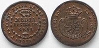 Spanien SPAIN 1/20 Real 1853 ISABEL II Copper aUNC!!! # 77994