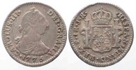 Bolivien BOLIVIA Real 1775 JR POTOSI CHARLES III silver VF+ # 82081