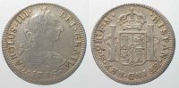 Mexiko MEXICO 2 Reales 1786 FM Mo-Mexico City CARLOS III silver VF # 82723