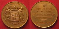 Frankreich - Medaillen BOURGES LIEUTENANT GENERAL BARON PETIT 1837 Medal silver gilded XF! # 83028