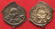 Schweiz - Zürich - Fraumünsterabtei Swiss ZURICH FRAUMUNSTERABBEY Vierz. Pfennig ND(13th cent.) silver XF! # 83216