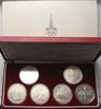 Russland UdSSR 6 x 1 Rubel OLYMPIA MOSKAU in Box m. Schuber & Zertifikat RAR! # 88708