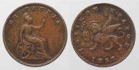 Ionische Inseln BRITISH IONIAN ISLANDS 1 Lepton 1857 BRITANNIA copper VF # 89202