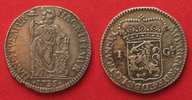 Niederlande - Overijssel NL - OVERIJSSEL Gulden 1736 Kranich Silber SELTEN! # 90570