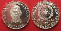 Paraguay PARAGUAY 150 Guaranies 1974 GIUSEPPE GARIBALDI silver RARE!!! # 90647