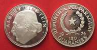 Paraguay PARAGUAY 150 Guaranies 1974 ALBERT EINSTEIN silver RARE!!! # 90648