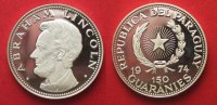 Paraguay PARAGUAY 150 Guaranies 1974 ABRAHAM LINCOLN silver RARE!!! # 90651