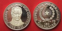 Paraguay PARAGUAY 150 Guaranies 1973 JOHANN WOLFGANG VON GOETHE silver RARE!!! # 90653
