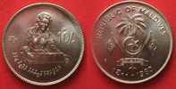 Malediven MALDIVE ISLANDS 10 Rufiyaa 1980 F.A.O. Cu-Ni UNC # 90730