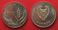 Zypern CYPRUS 500 Mils 1981 Swordfish F.A.O. Cu-Ni UNC! # 90780