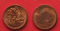 Türkei TURKEY 5 Kurus 1980 Flounder F.A.O. bronze UNC! SCARCE! # 90785