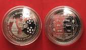 Nepal NEPAL 2000 Rupees 2004 FOOTBALL WORLD CUP silver 31.1g Proof # 90883
