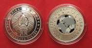 Weissrussland BELARUS 20 Roubles 2005 FOOTBALL WORLD CUP silver multicolored Proof # 90888