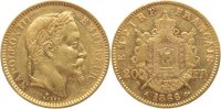 Frankreich 20 Francs Gold Napoleon III. 1852-1870.