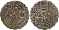 Osnabrück-Bistum Pfennig Dietrich von Horne 1376-1402.