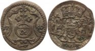 Sachsen-Albertinische Linie 1 Pfennig Friedrich August II. 1733-1763.