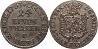 Sachsen-Albertinische Linie 1/24 Taler Friedrich Christian 1763.