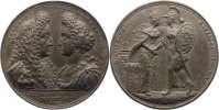 Großbritannien Blei Krönungsmedaille Williem und Mary 1688-1694.