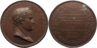 Frankreich Bronzierte Bleimedaille Napoleon I. 1804-1814, 1815.