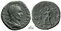 Trajanus Decius Sestertius - VICTORIA AVG - great portrait - RIC 126d