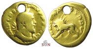 Postumus Aureus - Lion standing left with thunderbolt - Elmer 135 - very rare