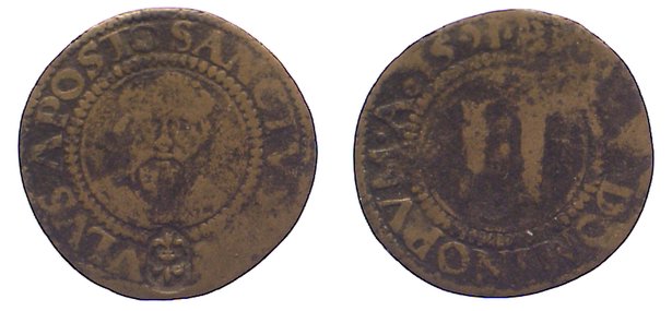 Münster Domkapitel Cu 2 Pfennig 1591 F VF sehr schön MA Shops