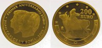 Spanien-Königreich 200 Euro Gold Juan Carlos seit 1975.
