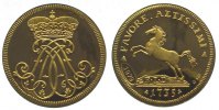 Braunschweig-Wolfenbüttel Dukat Gold Ferdinand Albrecht II. 1735.