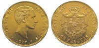 Spanien-Königreich 25 Pesetas Gold Alfons XII. 1874-1885.