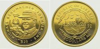 Liberia 20 Dollars Gold
