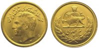 Iran 1/2 Pahlavi Gold Mohammed Reza Pahlavi, Shah (SH 1320-1358) 1941-1979.