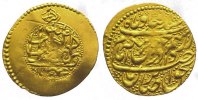 Iran 1/4 Mohur AH 1188, Tabri Gold Zandiden. Karim Khan (AH 1166-1193) 1753-1779.
