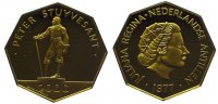 Niederländisch Antillen 200 Gulden Gold Juliane 1948-1980.