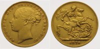 Großbritannien Sovereign Gold Victoria 1837-1901.