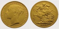 Großbritannien Sovereign Gold Victoria 1837-1901.